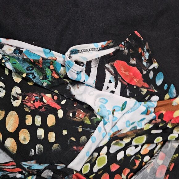 Libra Womens Blouse Multi-Color Size PS Polyester Blend Short Sleeve Stretch - Picture 9 of 16